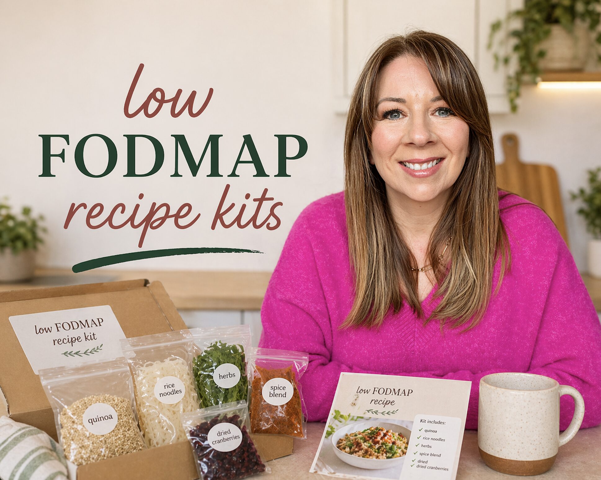 Free low FODMAP recipe kits from Tracey Warren Nutrition